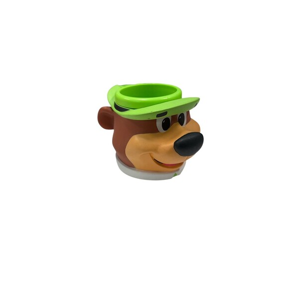 YOGI BEAR 1997 FIGURAL 3-D HEAD PLASTIC VINYL MUG CUP by APPLAUSE HANNA BARBERA - Picture 1 of 8